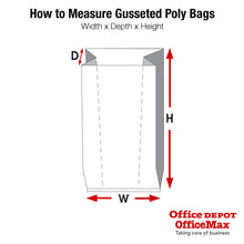Load image into Gallery viewer, Office Depot Brand 1 Mil Gusseted Poly Bags, 4in x 2in x 8in, Clear, Case Of 1000