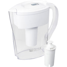Load image into Gallery viewer, Brita Small 6 Cup Space Saver Water Pitcher with Filter - BPA Free - Pitcher - 40 gal Filter Life (Water Capacity)2 Month Filter Life (Duration) - 6 Cups Pitcher Capacity - 76 / Bundle - White