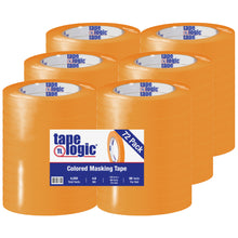Load image into Gallery viewer, Tape Logic Color Masking Tape, 3in Core, 0.5in x 180ft, Orange, Case Of 72