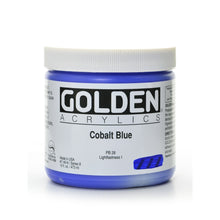 Load image into Gallery viewer, Golden Heavy Body Acrylic Paint, 16 Oz, Cobalt Blue