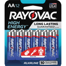 Load image into Gallery viewer, Rayovac High Energy Alkaline AA Batteries - For Multipurpose - AA - 144 / Carton