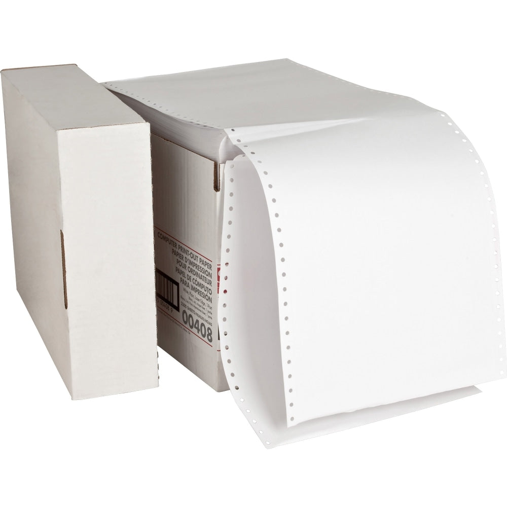 Sparco Continuous Paper, 9 1/2in x 11in, 20 Lb, White, Carton Of 2,300 Forms