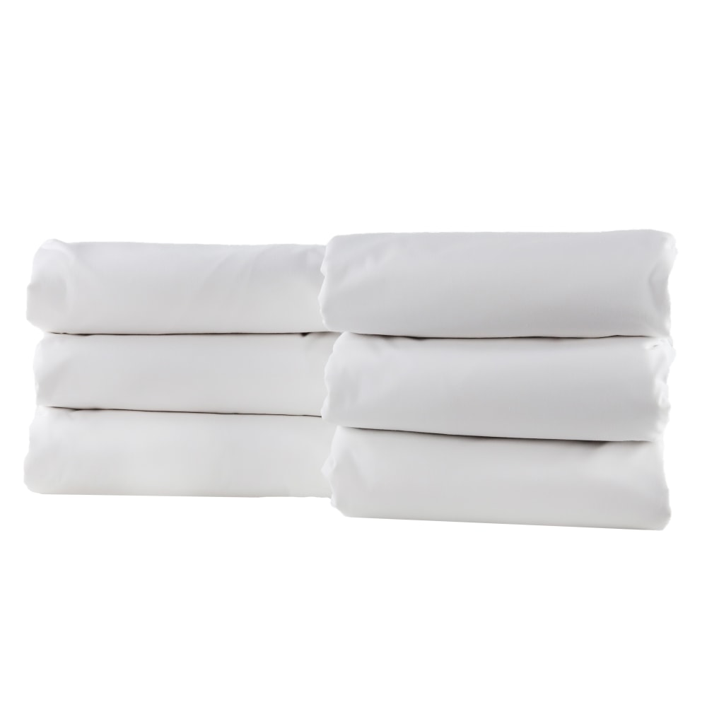 1888 Mills Naked California King Duvet Covers, 100in x 98in, White, Pack Of 6 Covers