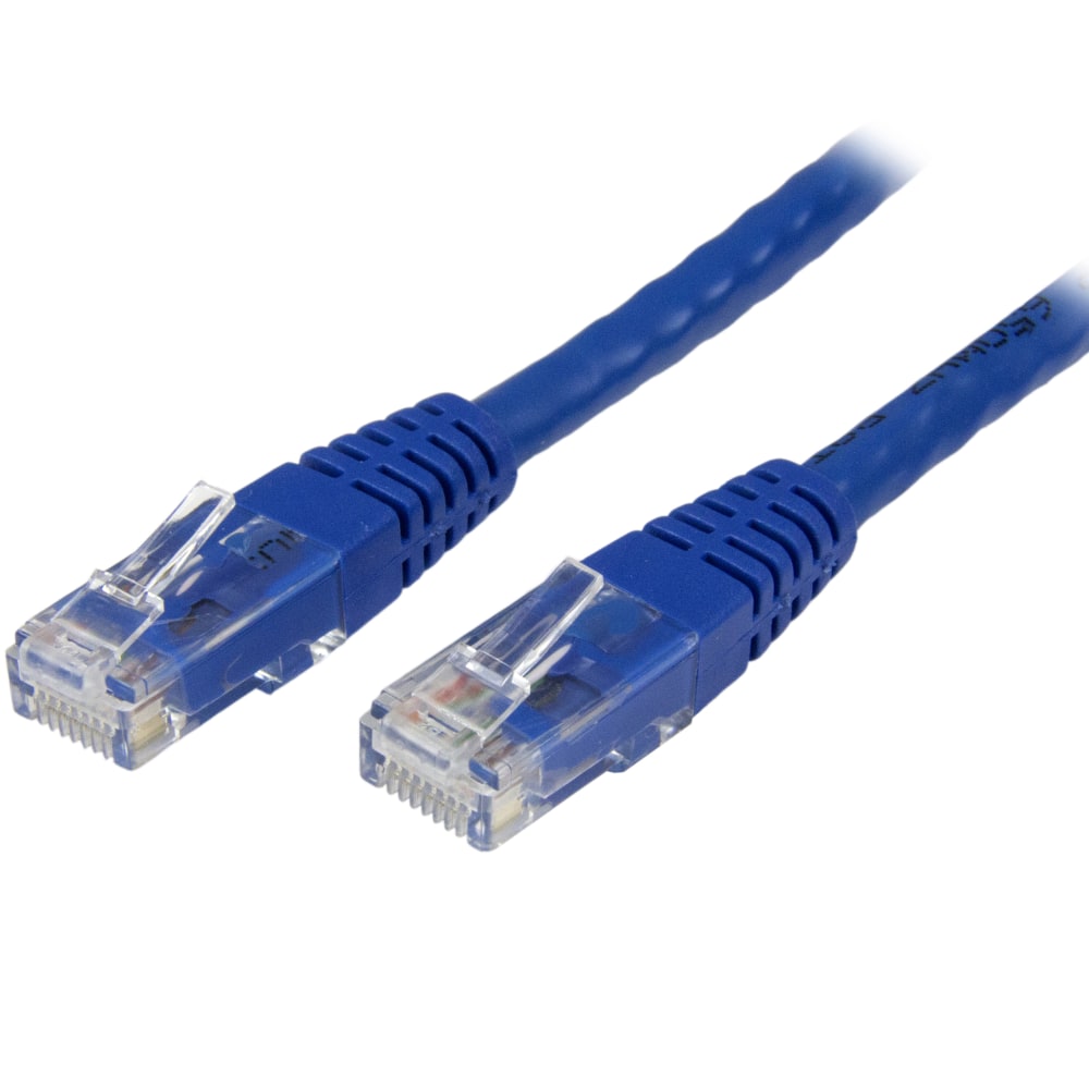 StarTech.com 50 ft Blue Molded Cat6 UTP Patch Cable ETL Verified