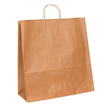 Load image into Gallery viewer, Partners Brand Paper Shopping Bags, 18 3/4in x 18inW x 7inD, Kraft, Case Of 200
