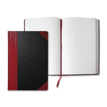 Load image into Gallery viewer, Boorum &amp; Pease Boorum 9 Series Record Rule Account Books - 500 Sheet(s) - Thread Sewn - 8.62in x 14.12in Sheet Size - Red - White Sheet(s) - Blue, Red Print Color - Black, Red Cover - 1 Each