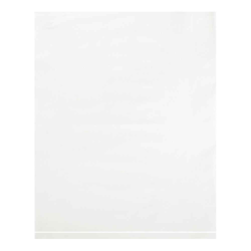 Office Depot Brand 2 Mil Colored Flat Poly Bags, 12in x 15in, White, Case Of 1000