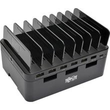 Load image into Gallery viewer, Tripp Lite 7-Port USB Charging Station Hub Quick Charge 3.0, USB-C, Storage - 60 W Output Power - 120 V AC, 230 V AC Input Voltage - 5 V DC Output Voltage - 3 A Output Current