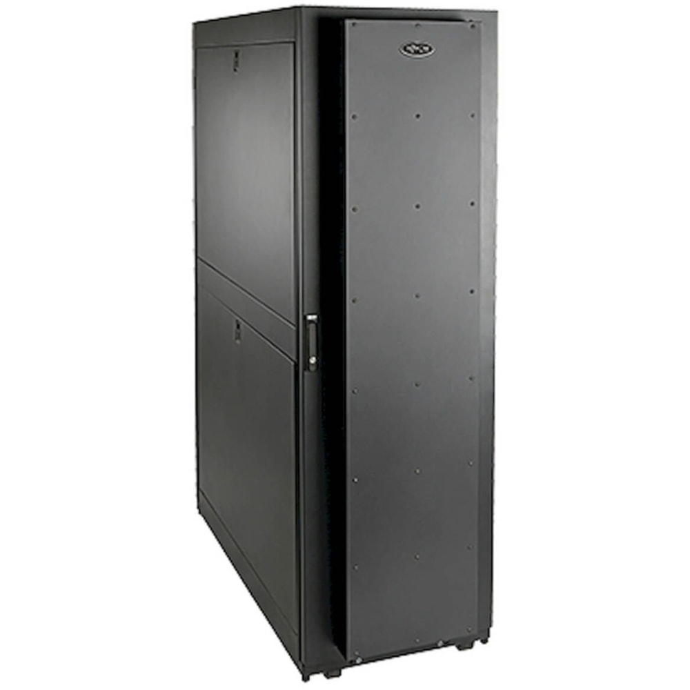 Tripp Lite 42U Rack Enclosure Server Cabinet Quiet with Sound Suppression r - 42U Wide x 27.76in Deep Floor Standing for Server - Black - Steel - 2000 lb x Dynamic/Rolling Weight Capacity - 2400 lb x Static/Stationary Weight Capacity