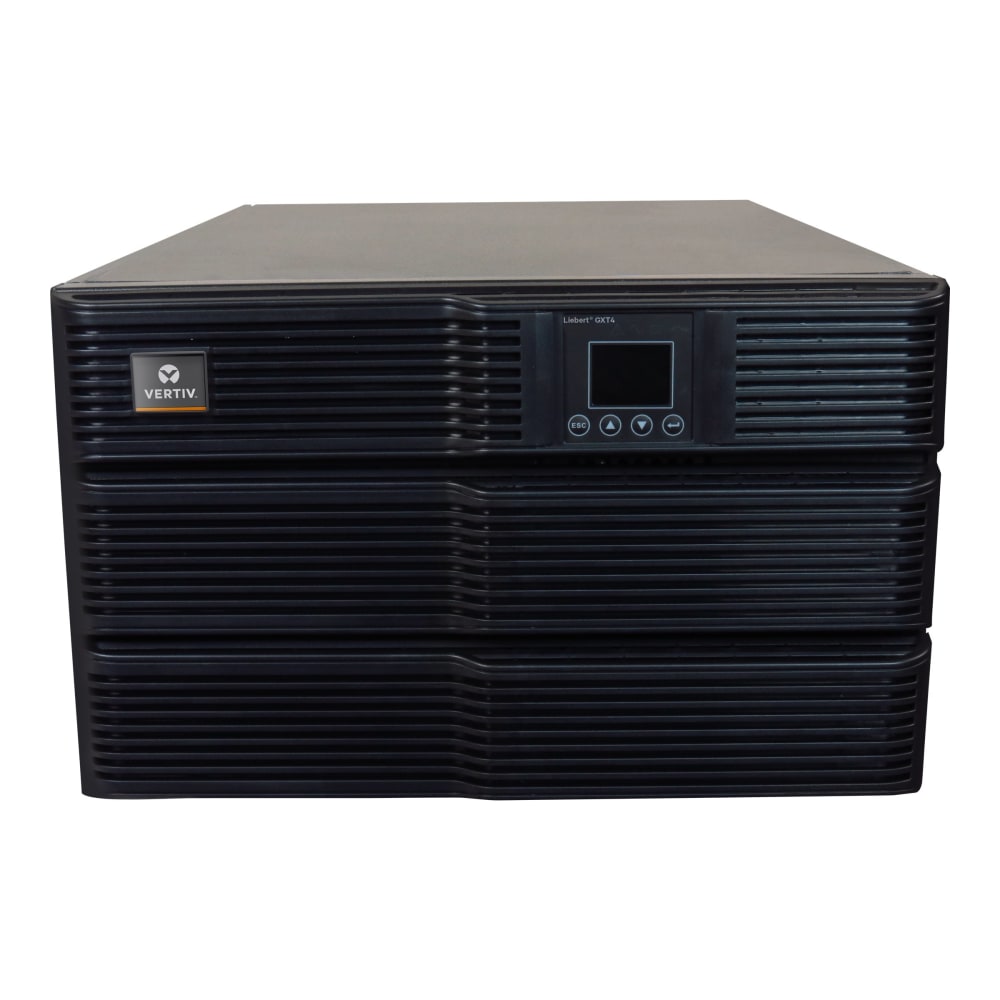 Liebert GXT4-8000RT208 - UPS (rack-mountable / external) - AC 120/208 V - 7200 Watt - 8000 VA - 1-phase - 5 Ah - USB - PFC - 4U