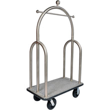 Load image into Gallery viewer, CSL Trident Luggage Cart, 77inH x 44inW x 24inD, Silver/Gray