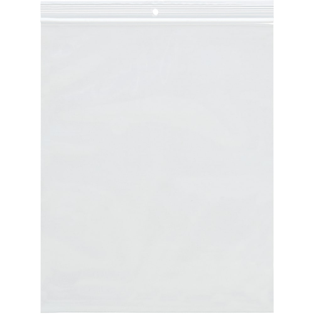 Office Depot Brand 2 Mil Reclosable Poly Bags With Hang Hole, 6in x 8in, Clear, Case Of 1000
