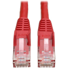 Load image into Gallery viewer, Tripp Lite Cat6 Gigabit Snagless Molded (UTP) Ethernet Cable (RJ45 M/M) PoE Red 2 ft. (0.61 m) - 2ft - 1 x RJ-45 Male - 1 x RJ-45 Male - Red