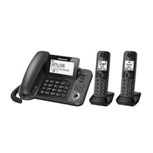Load image into Gallery viewer, Panasonic DECT 6.0 Corded/Cordless Telephone With Digital Answering System, KX-TGF352M