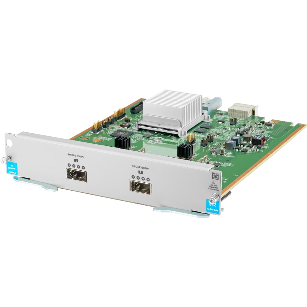 HPE 2-port 40GbE QSFP+ v3 zl2 Module - For Data Networking, Optical NetworkOptical Fiber40 Gigabit Ethernet - 40GBase-X - 40 Gbit/s - 2 x Expansion Slots - QSFP+