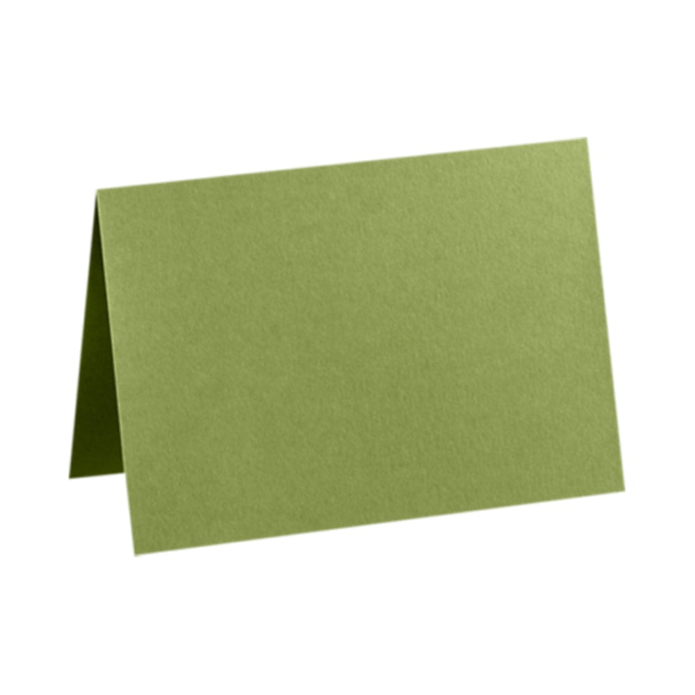 LUX Folded Cards, A1, 3 1/2in x 4 7/8in, Avocado Green, Pack Of 1,000