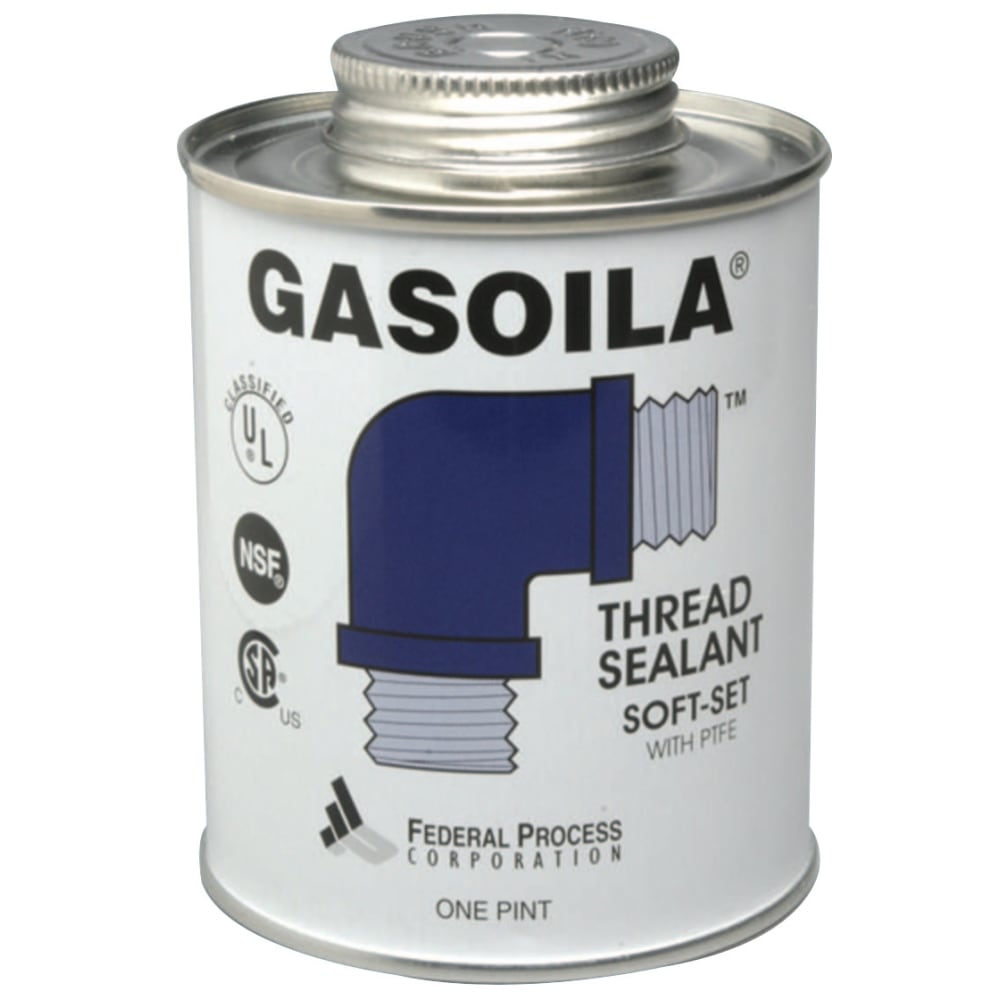 Gasoila Chemicals Soft-Set Thread Sealant, 16 Oz, Blue/Green, Pack Of 12 Cans