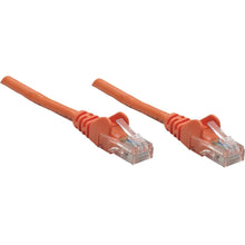Load image into Gallery viewer, Intellinet Network Solutions Cat5e UTP Network Patch Cable, 25 ft (7.5 m), Orange - RJ45 Male / RJ45 Male