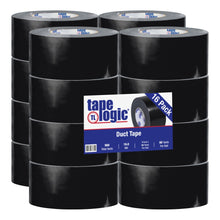 Load image into Gallery viewer, Tape Logic Color Duct Tape, 3in Core, 3in x 180ft, Black, Case Of 16