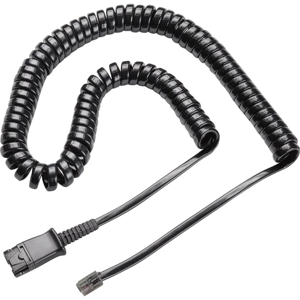 Plantronics Polaris Cable For Headset - RJ-11 Male - Male Proprietary - Smoke