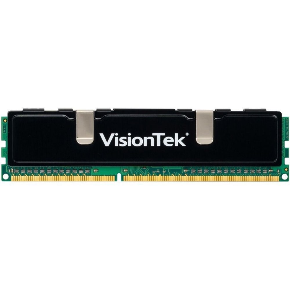 VisionTek 2GB DDR3 1333 MHz (PC3-10600) CL9 DIMM Low Profile Heat Spreader - Desktop - DDR3 RAM - 2GB 1333MHz DIMM - PC3-10600 Desktop Memory Module 240-pin CL 9 Unbuffered Non-ECC 1.5V 900384