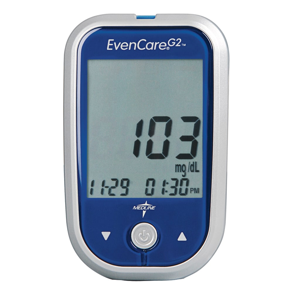 EvenCare Test Strips For EvenCare G2 Blood Glucose Systems, 50 Strips Per Box, Case Of 12 Boxes