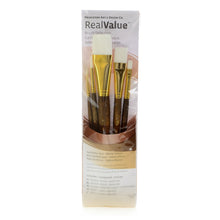 Load image into Gallery viewer, Princeton Real Value Series 9144 Brush Set, Assorted Sizes, Synthetic, Brown, Set Of 5
