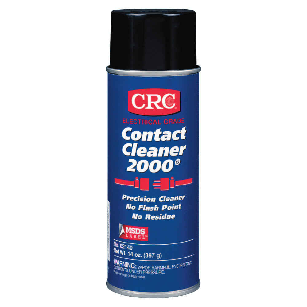 CRC Contact Cleaner 2000 Precision Cleaner With Wide Cap, 13 Oz Can, Case Of 12