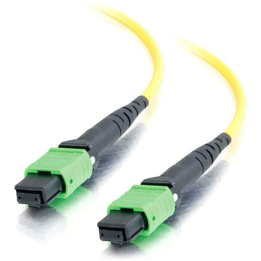 C2G-50m MTP 9/125 OS1 Singlemode Fiber Optic Cable (Plenum-Rated) - Yellow - 50m MTP 9/125 Single Mode OS2 Fiber Cable - Plenum CMP-Rated - Yellow - 164ft