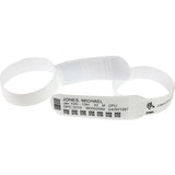 Zebra Z-Band UltraSoft Wristband Cartridge Kit (White) - 3/4in Width x 11in Length - Permanent Adhesive - Rectangle - Direct Thermal - White - Polypropylene, Vinyl - 175 / Roll - 6 / Carton
