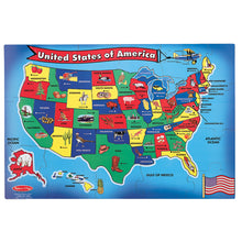 Load image into Gallery viewer, Melissa &amp; Doug 51-Piece USA Map Floor Puzzle