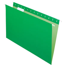 Load image into Gallery viewer, Office Depot Brand 2-Tone Hanging File Folders; 1/5 Cut; 8 1/2in x 14in; Legal Size; Green; Box Of 25 Folders