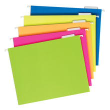Load image into Gallery viewer, Pendaflex Glow Hanging File Folders; 1/5 Cut; Letter Size; Assorted Colors; Box Of 25