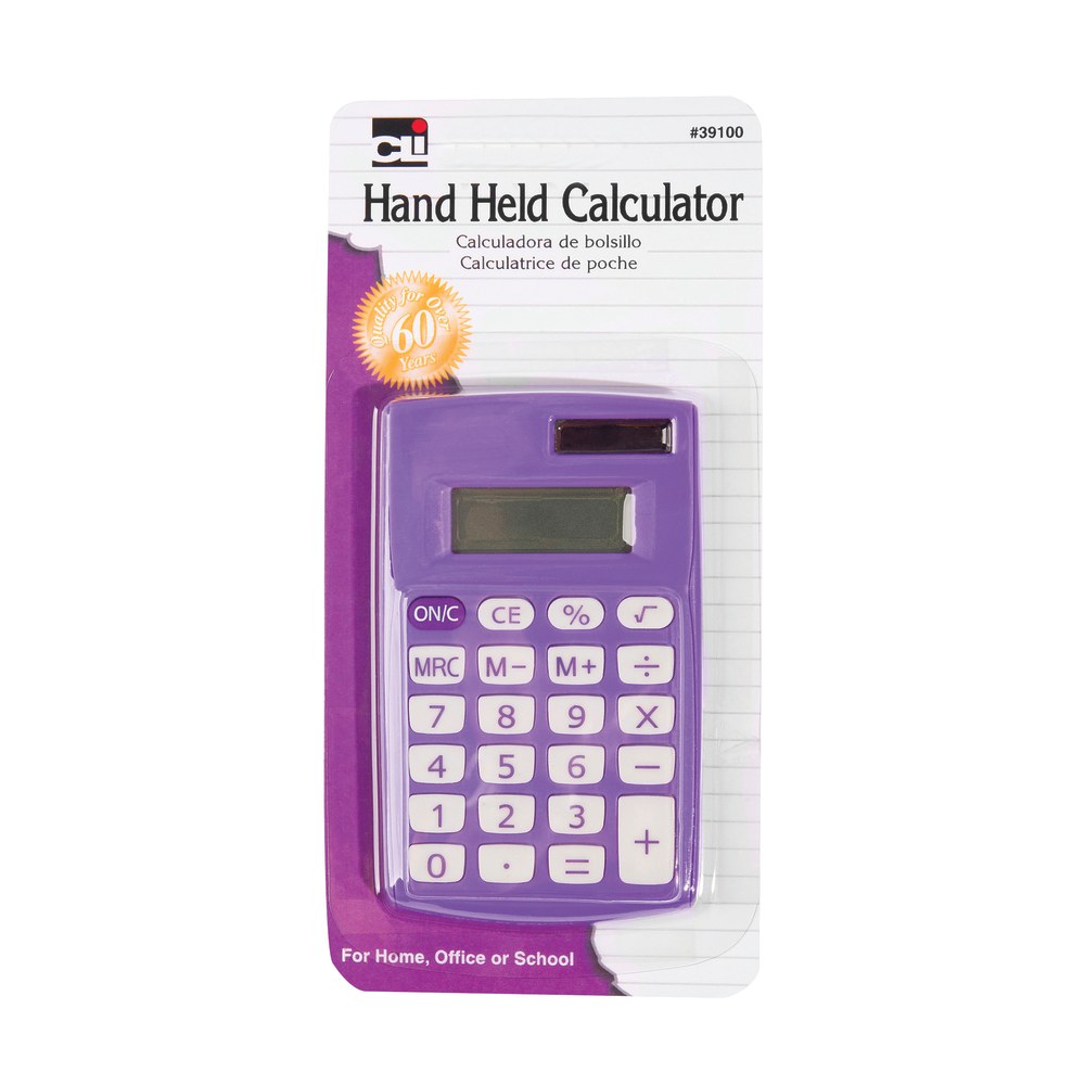 Charles Leonard Desktop Calculators; CHL39200-6; Pack Of 6 Calculators